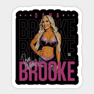 Dana Brooke Name Repeat Sticker